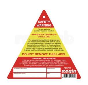 Regin Products -  Regin Regp38 Imm Dangerous Sticker X8
