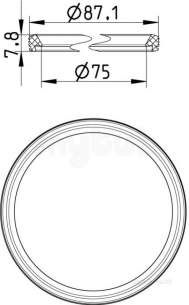 Blucher Drainage -  Epdm Sealing Ring-75mm 801.epdm.075