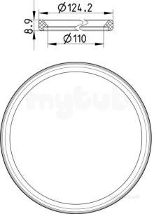 Blucher Drainage -  Epdm Sealing Ring-110mm 801.epdm.110