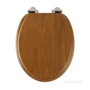 Roper Rhodes Toilet Seats -  Trditnl Toilt Seat Sft Clse Honey Oak/ch