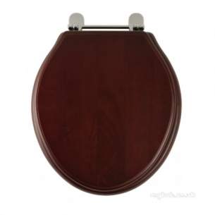Roper Rhodes Toilet Seats -  Greenwich 8099 Toliet Seat Chrome/mahog