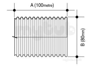 Wavin Civils -  80d025 Osma 80mm X 25m Wavin Coil Perf