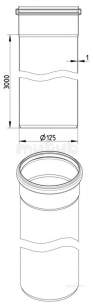 Blucher Europipe Range -  125mm Pipe Apr 3000mm Long 811.300.125