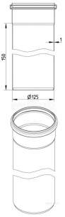 Blucher Drainage -  125mm Pipe Apr 150mm Long 811.015.125 S