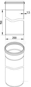 Blucher Drainage -  200mm Pipe Apr 150mm Long 811.015.200 S