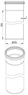 Blucher Drainage -  125mm Pipe Apr 250mm Long 811.025.125 S