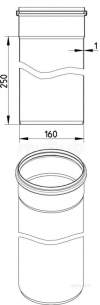 Blucher Drainage -  160mm Pipe Apr 250mm Long 811.025.160 S