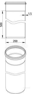 Blucher Drainage -  200mm Pipe Apr 500mm Long 811.050.200 S