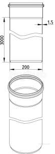 Blucher Drainage -  200mm Pipe Apr 3000mm Long 811.300.200 S