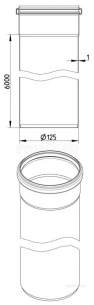Blucher Drainage -  125mm Pipe Apr 6000mm Long 811.600.125 S