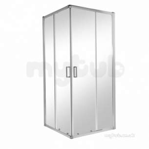 Twyford Es200 and Es400 Enclosures -  Twyford Es200 Corner Entry 800mm