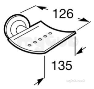 Roca Bathroom Accessories -  Roca Hotels Wash-basin Shelf Soap