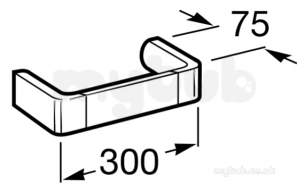 Roca Bathroom Accessories -  Roca Select Towel Rail 300mm 816309001
