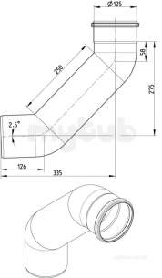 Blucher Europipe Range -  87.5 Deg Long Radius Bend 821.090.125