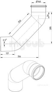 Blucher Europipe Range -  87.5 Deg Long Radius Bend 821.090.160