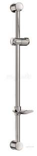 Delabie Grab and Hand Rails -  Delabie Chrome-plated Rail 25 With Soap Dish Up To 670mm Centres