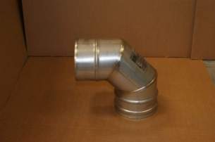 Powrmatic Oil and Gas Fired Air Heaters -  Powrmatic 45 Deg Elbow To Suit Nv 60-140