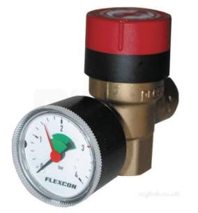 Flamco Sealed System Equipment -  Flexcon 1/2 Inch Prescomano Comb S/v And P/g