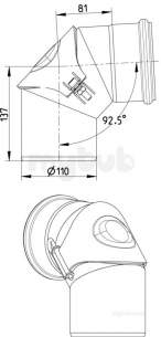 Blucher Europipe Range -  Blucher Access Bend-110mm 822.090.110