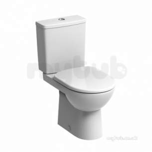 Twyford Mid Market Ware -  E100 Round Wc Ho Premium Pan White