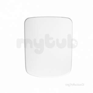 Twyford Mid Market Ware -  E100 Square Wc Seat Btm Fix Hinges White