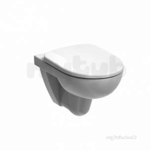 Twyford Mid Market Ware -  E100 Round Wc Ho Wall Hung Pan White