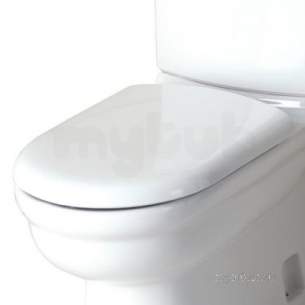 Eastbrook Sanitary Ware -  Pluton Soft Close Seat White 83.0007