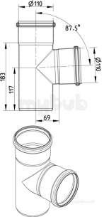 Blucher Europipe Range -  Blucher 110x110x110 S/s Branch 830.110.110