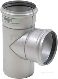 Blucher Europipe Range -  87.5 Deg Branch 125 X 125mm 830.125.125