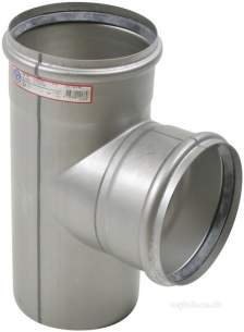 Blucher Drainage -  87.5 Deg Branch-160mm 830.160.160 S