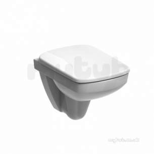 Twyford Mid Market Ware -  E200 Square Wc Wall Hung Compact Pan Wht