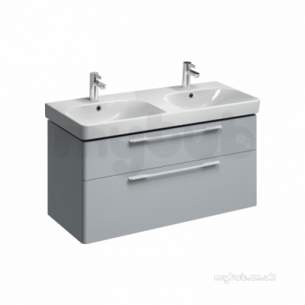 Twyford Galerie Plan Furniture -  E500 Wb Unit For 1200x480 2 Drw/2 Bwl Gy