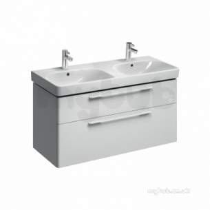 Twyford Galerie Plan Furniture -  E500 Wb Unit For 1200x480 2 Drw/2 Bwl Wh
