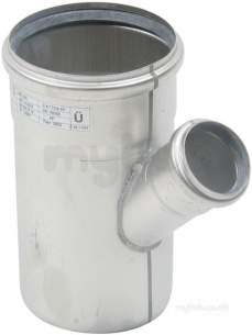 Blucher Europipe Range -  45 Deg Branch-110 X 50mm 838.050.110 S