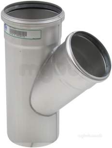 Blucher Europipe Range -  45 Deg Branch 125 X 110mm 838.110.125