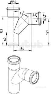 Blucher Europipe Range -  Blucher Swept Branch 50mm 839.050.050