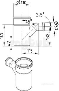 Blucher Europipe Range -  Blucher 110mx50mm Swept Branch Europipe