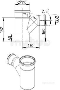 Blucher Europipe Range -  Swept Branch 75 X 110mm 839.075.110