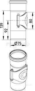 Blucher Europipe Range -  Blucher 75 Access Pipe 840.075.075