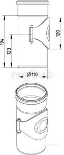 Blucher Europipe Range -  Blucher 100mm Access Pipe 840.110.110