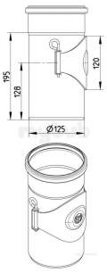Blucher Europipe Range -  Blucher Access Pipe-125mm 840.125.125 S