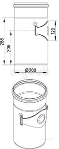Blucher Europipe Range -  Blucher Access Pipe-200mm 840.200.200 S