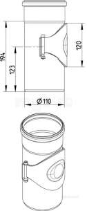 Blucher Drainage -  Blucher Access Pipe-110mm 840.110.110 S