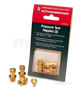 Abbirko Equipment -  Roth Pressure Test Nipples Pack Of 3