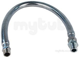 Armoured Flexible Gas Hose -  Gce 1/2inch 600mm Flexible Gas Hose