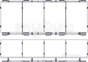 On Roof Support Systems -  Big Foot 20 Deg Solar Pv 4 Panel Pack