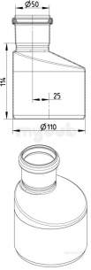 Blucher Europipe Range -  Blucher Eccentric Increaser 50 X 110