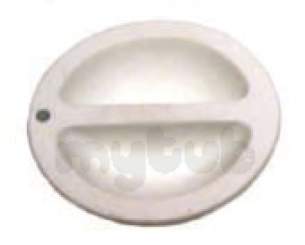 Indesit Domestic Spares -  Hotpoint 6225365 Control Knob White 6540