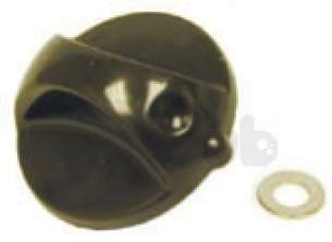 Indesit Domestic Spares -  Hotpoint 6100877 Control Knob Brown