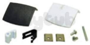 Indesit Domestic Spares -  Hotpoint 1700872 Door Handle Kit Brn-wh